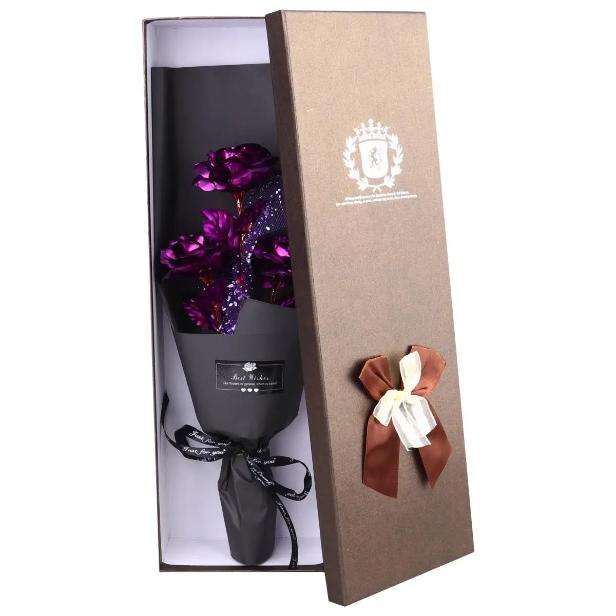 Gold Foil Rose Bouquet Present Flower Eternal Love Symbol Valentine Day Birthday Wedding AnniversaryPresent Rose Gift Box
Gold Foil Rose Bouquet Present Flower Eternal Love Symbol Valentine Day Birthday Wedding AnniversaryPresent Rose Gift Box