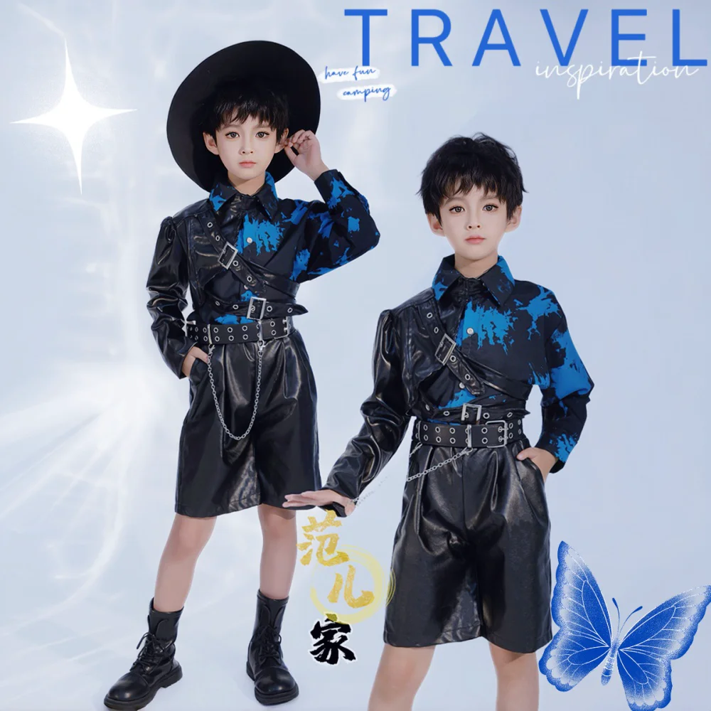 Boys Hip Hop Street Dance Party Dress For Kids Boy Runway Wear Blue Jazz Dance Performance Suit Stage Show Dancewear
Boys Hip Hop Street Dance Party Dress For Kids Boy Runway Wear Blue Jazz Dance Performance Suit Stage Show Dancewear
