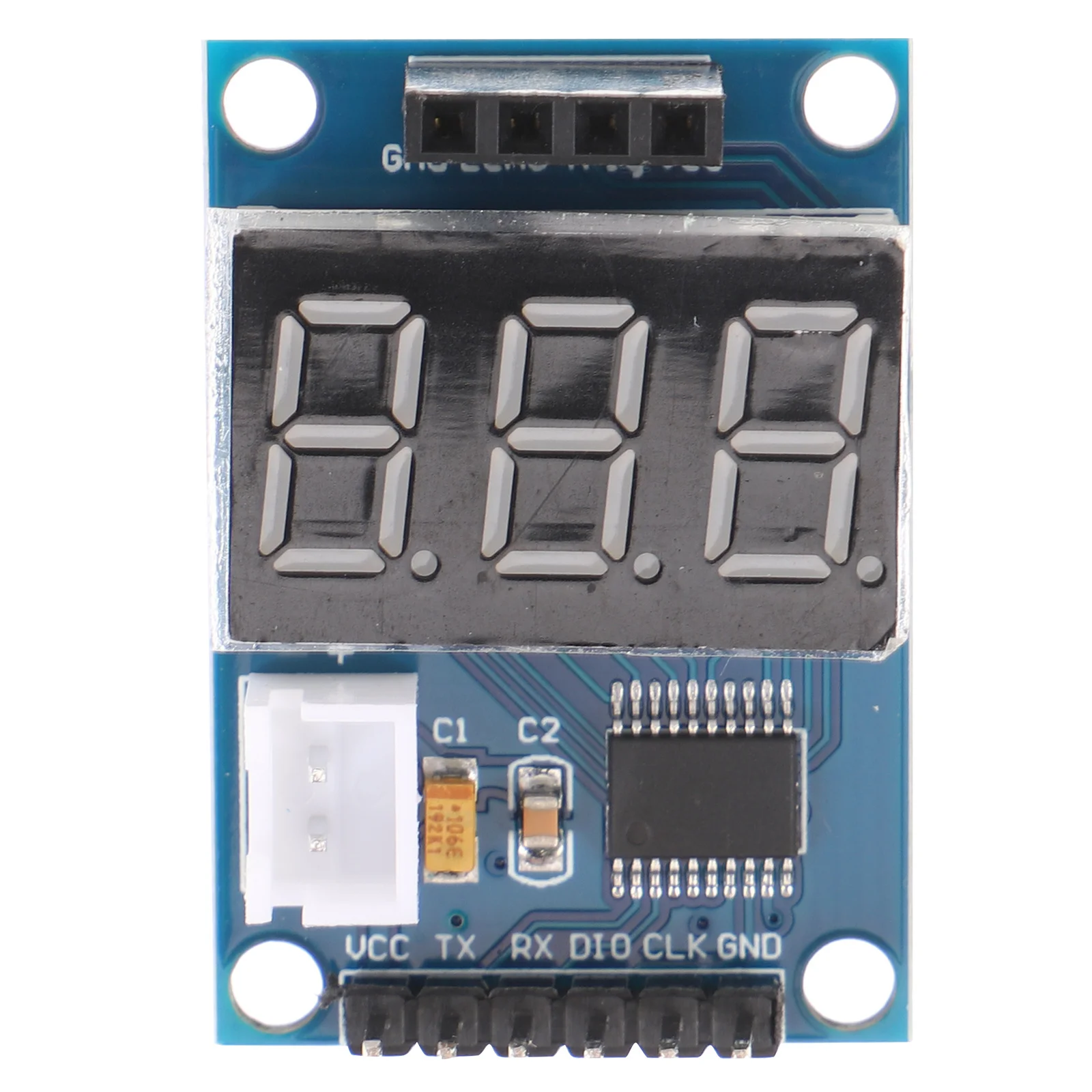 Ultrasonic Distance Measuring Sensor Module Digital Screen High Precision Transducer Easy Serial Output for Intelligent Vehicle 
Ultrasonic Distance Measuring Sensor Module Digital Screen High Precision Transducer Easy Serial Output for Intelligent Vehicle