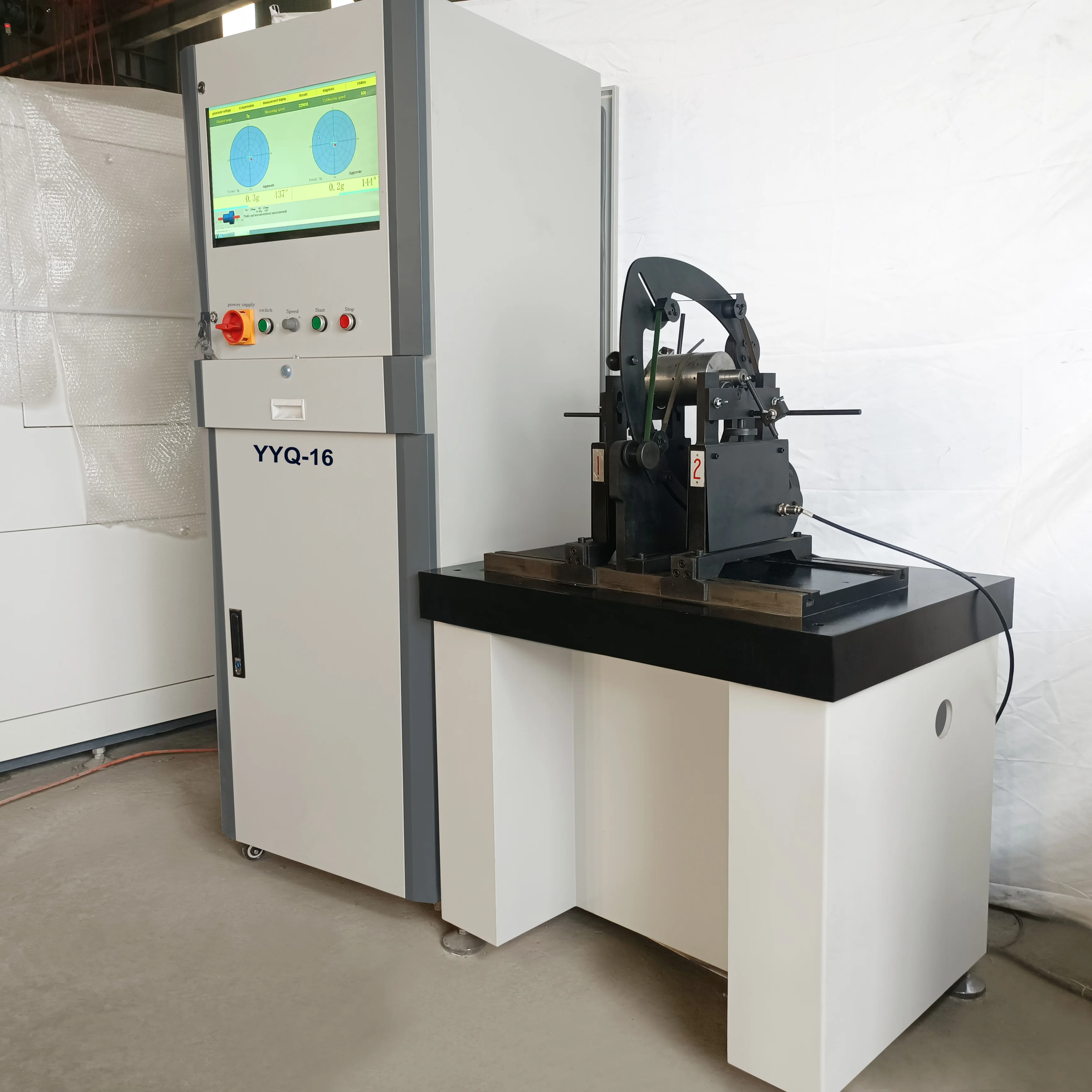 YYQ-16 16kg Dynamic Balancing Machine Equipment Belt Drive Driveshaft Rotor with Soft Bearing Diagnostic Tools
YYQ-16 16kg Dynamic Balancing Machine Equipment Belt Drive Driveshaft Rotor with Soft Bearing Diagnostic Tools
