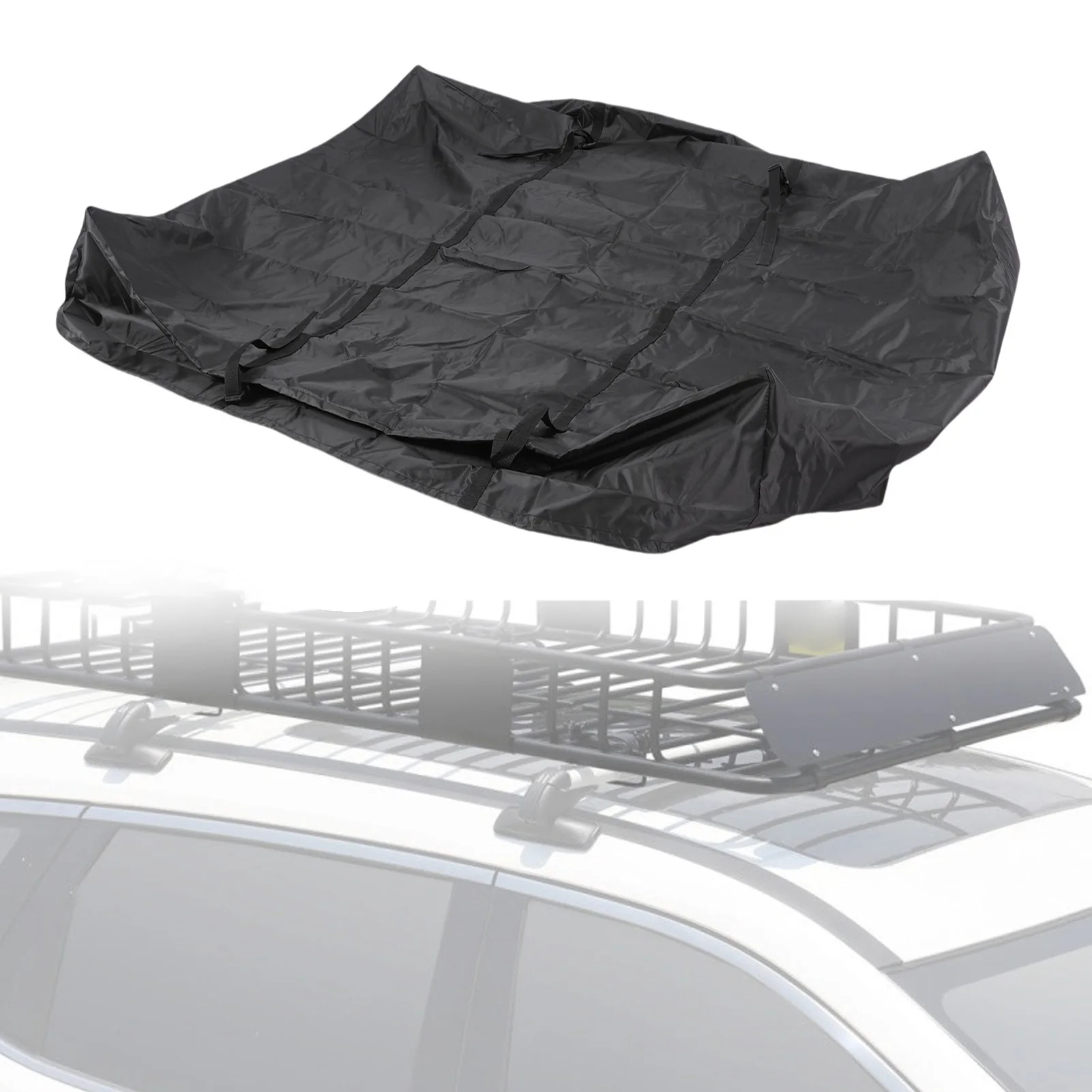 Car Top Luggage Rack Cover Rainproof 420D Oxford Fabric Practical Silver Coated Car Roof Luggage Compartment Cover for Outdoor
Car Top Luggage Rack Cover Rainproof 420D Oxford Fabric Practical Silver Coated Car Roof Luggage Compartment Cover for Outdoor
