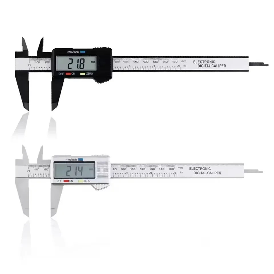 100mm 150mm Electronic Digital Caliper Carbon Fiber Dial Vernier Caliper Gauge Micrometer Measuring Tool Digital Ruler Ruler
100mm 150mm Electronic Digital Caliper Carbon Fiber Dial Vernier Caliper Gauge Micrometer Measuring Tool Digital Ruler Ruler