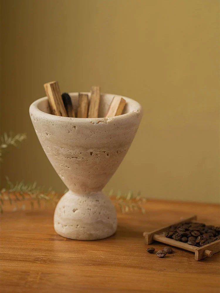 Natural Marble Incense Burner Holder for Palo Santo Wood Sticks Handmade Beige Travertine Mubkhar
Natural Marble Incense Burner Holder for Palo Santo Wood Sticks Handmade Beige Travertine Mubkhar