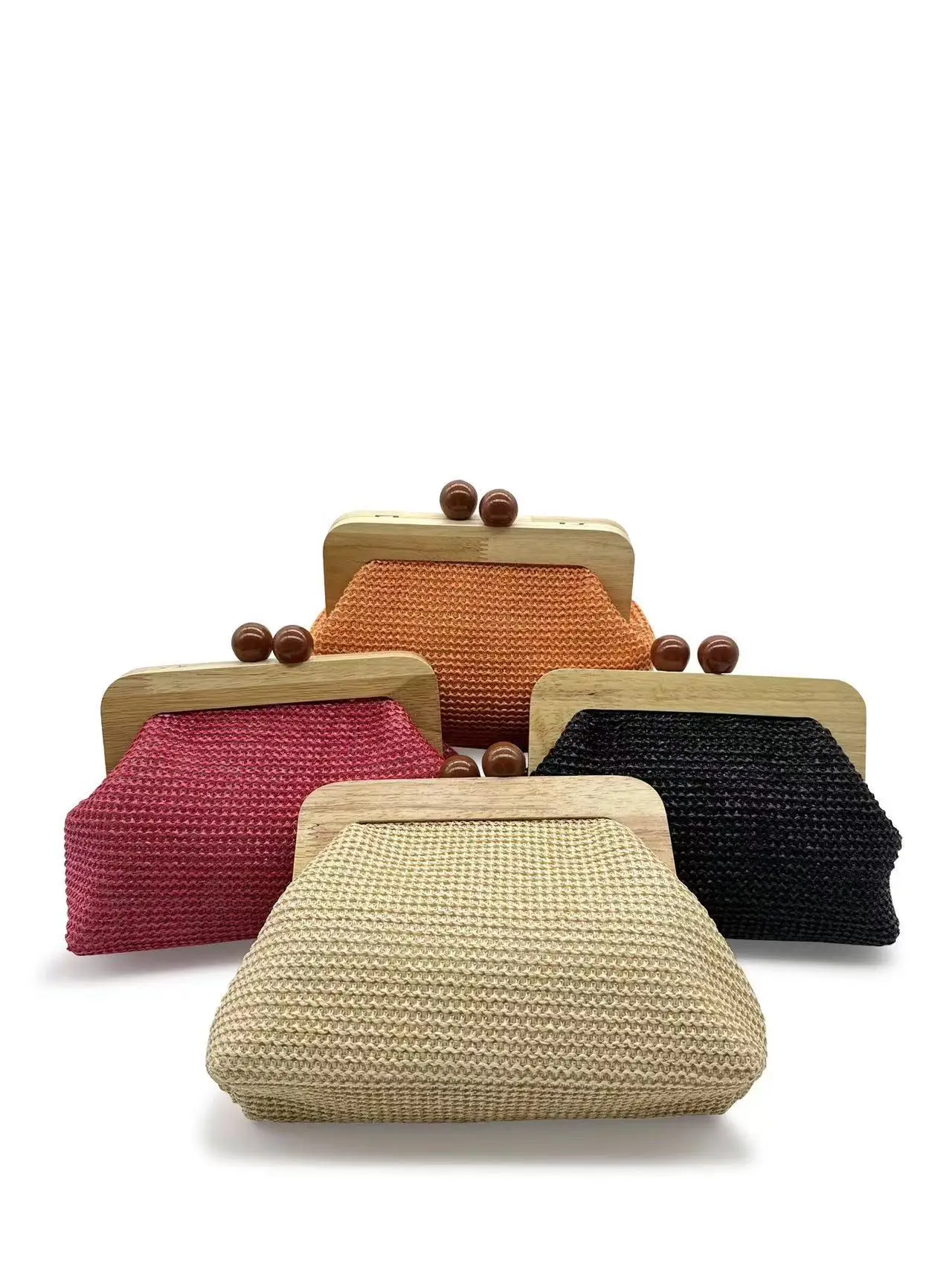 Summer 2024 new wooden dinner bag banquet multi-colored hand holding pearl grass fashion woman
Summer 2024 new wooden dinner bag banquet multi-colored hand holding pearl grass fashion woman
