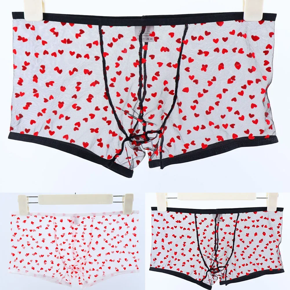 Men Printed Underwear See Through Mesh Sheer Boxer Shorts Underpants Thin Trunks U-convex Panties Men Underpants Daily Wear
Men Printed Underwear See Through Mesh Sheer Boxer Shorts Underpants Thin Trunks U-convex Panties Men Underpants Daily Wear