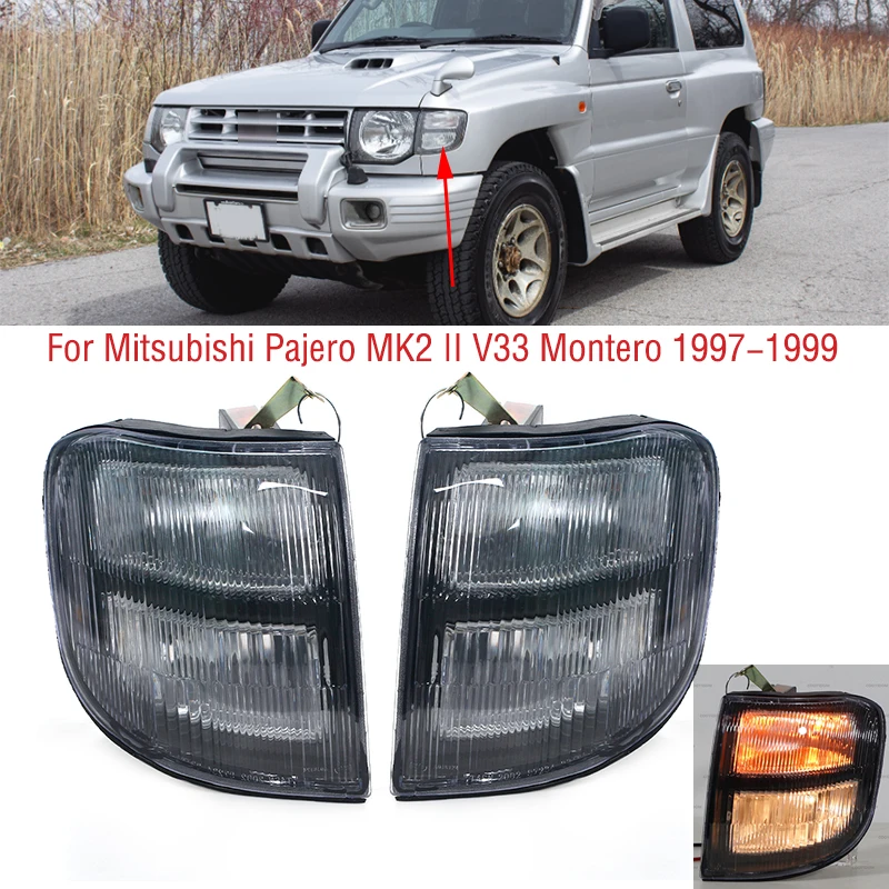 Для Mitsubishi Pajero MK2 II V33 Montero 1997 1998 1999 автомобильный передний бампер боковой маркер угловой сигнал поворота лампа
Для Mitsubishi Pajero MK2 II V33 Montero 1997 1998 1999 автомобильный передний бампер боковой маркер угловой сигнал поворота лампа