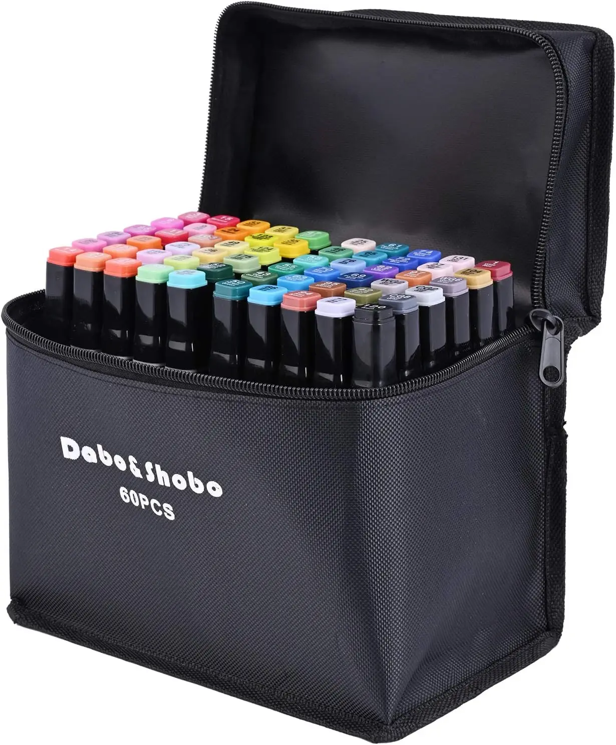 60 Color Alcohol Marker Pens, Dual Tip, Permanent Markers for Adult Coloring, with Case
60 Color Alcohol Marker Pens, Dual Tip, Permanent Markers for Adult Coloring, with Case