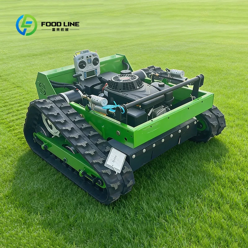 Remote-controlled Tracked Lawnmower Tracked Lawnmower Professional Cutting Equipment for Farms Orchards, Hillsides
Remote-controlled Tracked Lawnmower Tracked Lawnmower Professional Cutting Equipment for Farms Orchards, Hillsides