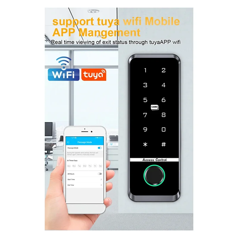 AED7-WIFI TUYA App Биометрический контроллер доступа по отпечаткам пальцев Клавиатура IP66 Водонепроницаемая автономная система контроля доступа к двери
AED7-WIFI TUYA App Биометрический контроллер доступа по отпечаткам пальцев Клавиатура IP66 Водонепроницаемая автономная система контроля доступа к двери