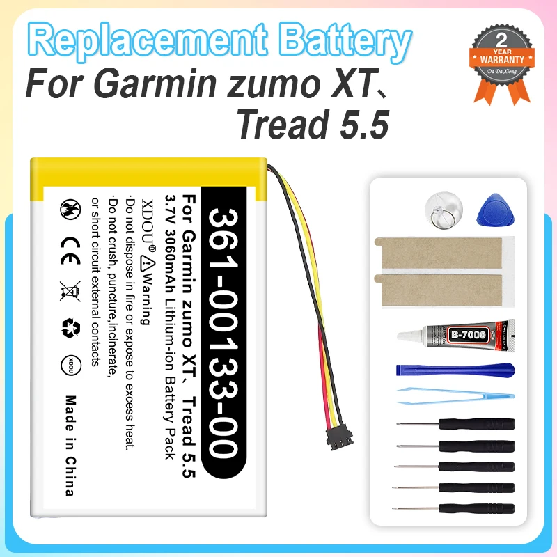 High Quality 3060mah battery For Garmin zumo XT、Tread 5.5 361-00133-00
High Quality 3060mah battery For Garmin zumo XT、Tread 5.5 361-00133-00