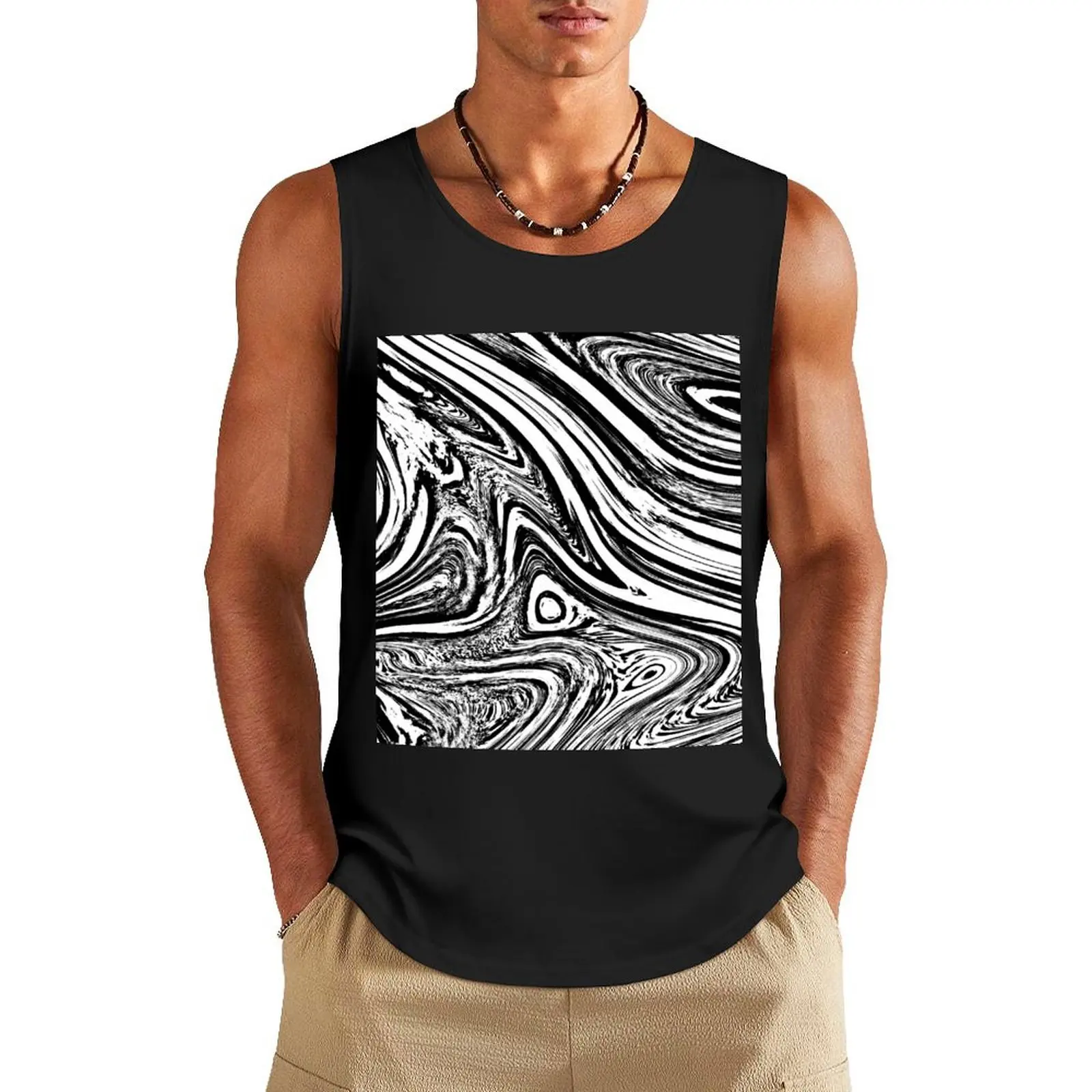 Circular Zebra Pattern - Black & White Tank Top cute tops sleeveless tshirts for men basketball
Circular Zebra Pattern - Black & White Tank Top cute tops sleeveless tshirts for men basketball