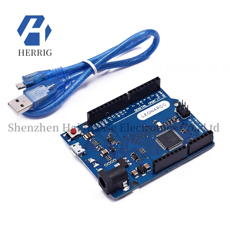 Warehouse stock Leonardo R3 development board ATMEGA32U4 official version with data cable
Warehouse stock Leonardo R3 development board ATMEGA32U4 official version with data cable