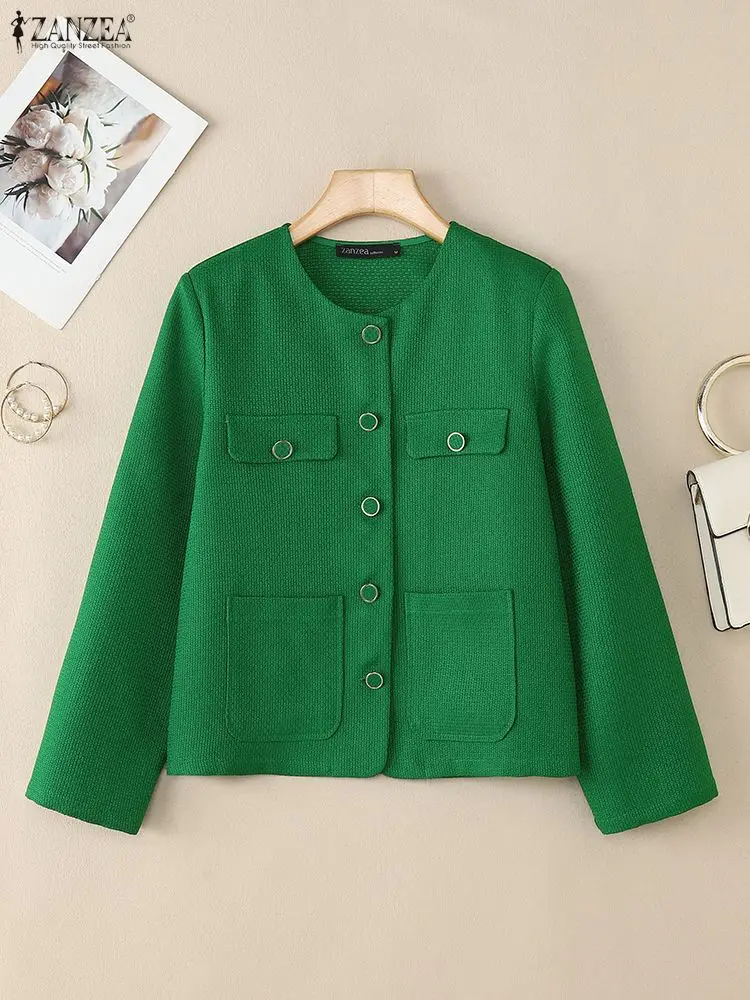 ZANZEA 2021, осенне-зимние куртки, пальто, стильные женские куртки с круглым вырезом и длинными рукавами, верхняя одежда, женские пуховые пальто на пуговицах, большие размеры
ZANZEA 2021, осенне-зимние куртки, пальто, стильные женские куртки с круглым вырезом и длинными рукавами, верхняя одежда, женские пуховые пальто на пуговицах, большие размеры