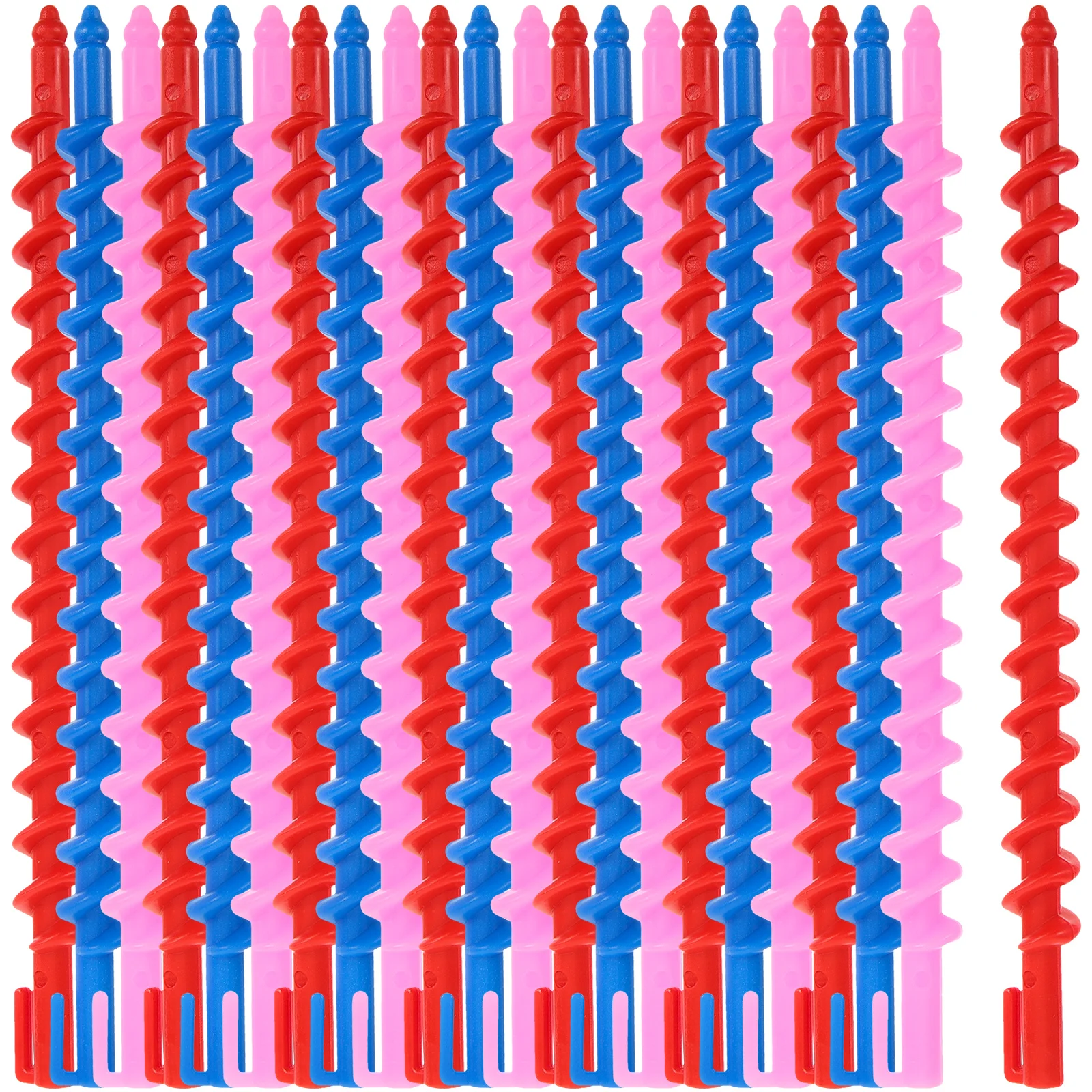 20pcs Spiral Perm Rods Rollers for Long Hair DIY Curl Tools Random Colors Plastic Rings Women Hairstyling Kit
20pcs Spiral Perm Rods Rollers for Long Hair DIY Curl Tools Random Colors Plastic Rings Women Hairstyling Kit