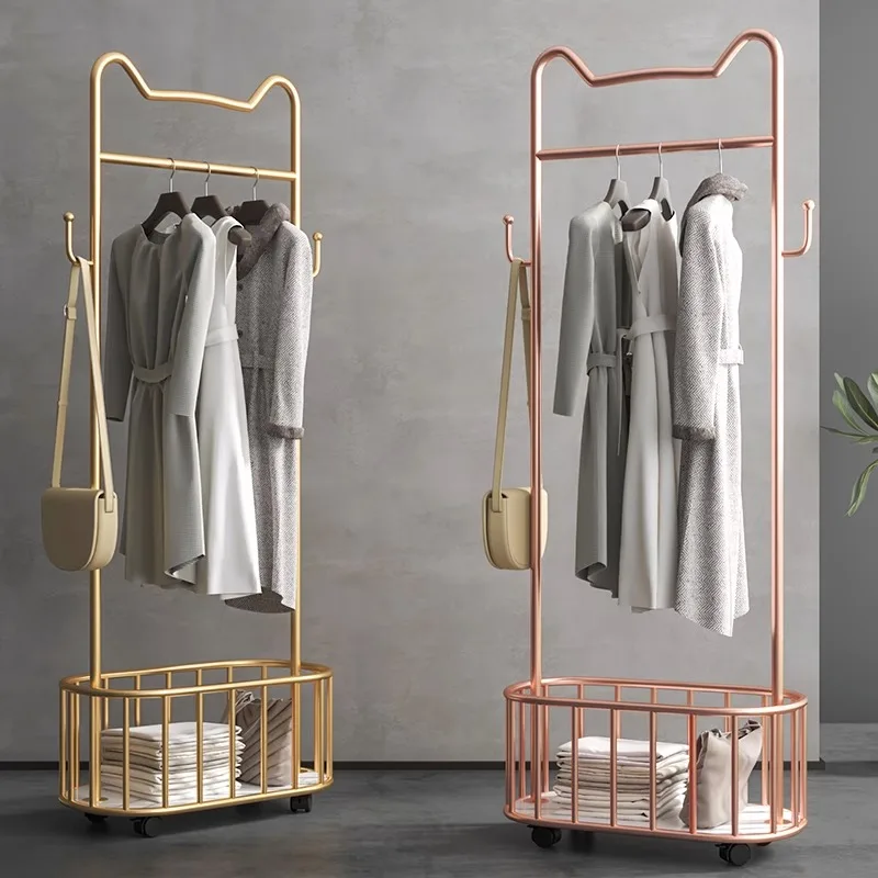 Wheels Boutique Clothes Rack Metal Golden Modern Hallway Clothes Stand Nordic Bedroom Burro Ropa Perchero Furniture Living Room
Wheels Boutique Clothes Rack Metal Golden Modern Hallway Clothes Stand Nordic Bedroom Burro Ropa Perchero Furniture Living Room