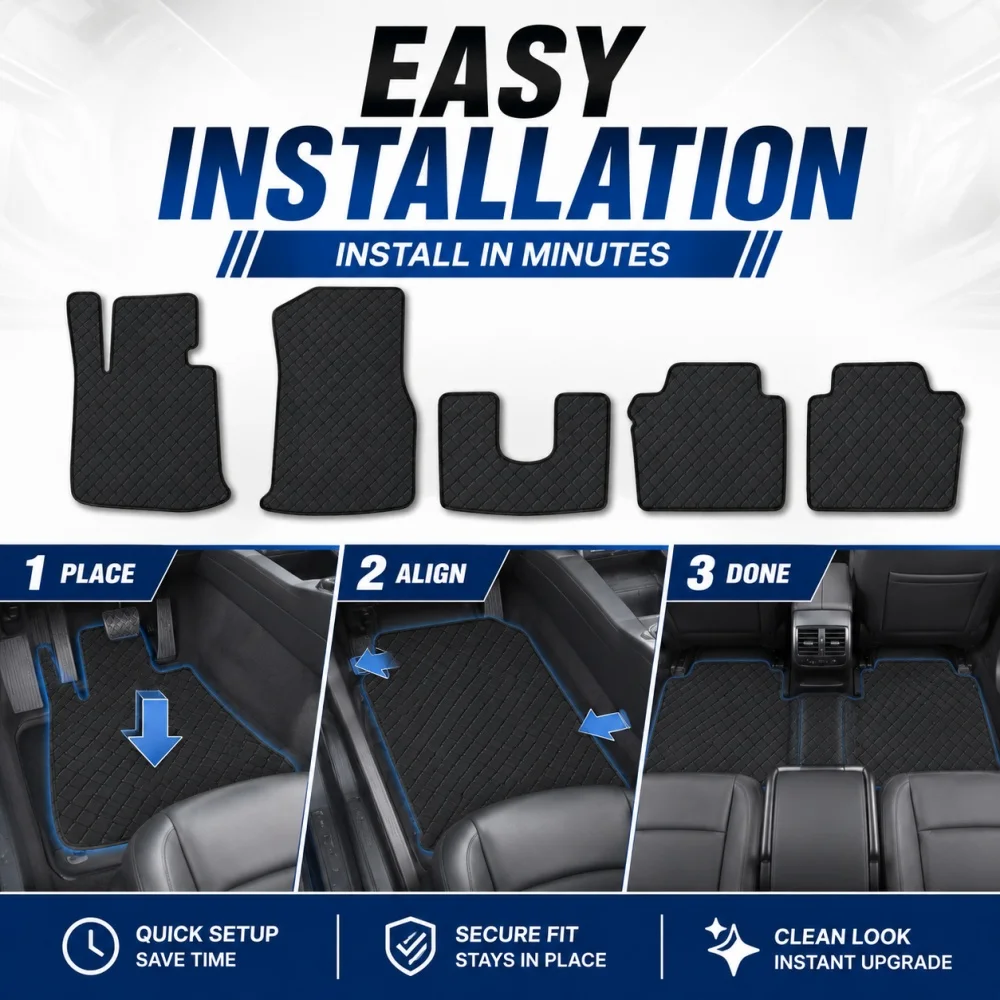 Custom Flat Car Floor Mats For Changan Hunter K50 REEV 5-Seat 2025-2026 Anti-Slip PU Car Accessories Left/Right-hand Drive
Custom Flat Car Floor Mats For Changan Hunter K50 REEV 5-Seat 2025-2026 Anti-Slip PU Car Accessories Left/Right-hand Drive