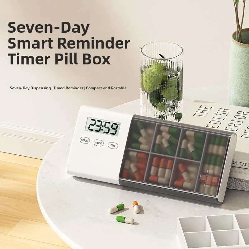 Portable Electronic Medicine Box Timer Alarm Clock Pill Reminder Timer Plastic Simple Style Baby Care Organizer Storage Box
Portable Electronic Medicine Box Timer Alarm Clock Pill Reminder Timer Plastic Simple Style Baby Care Organizer Storage Box