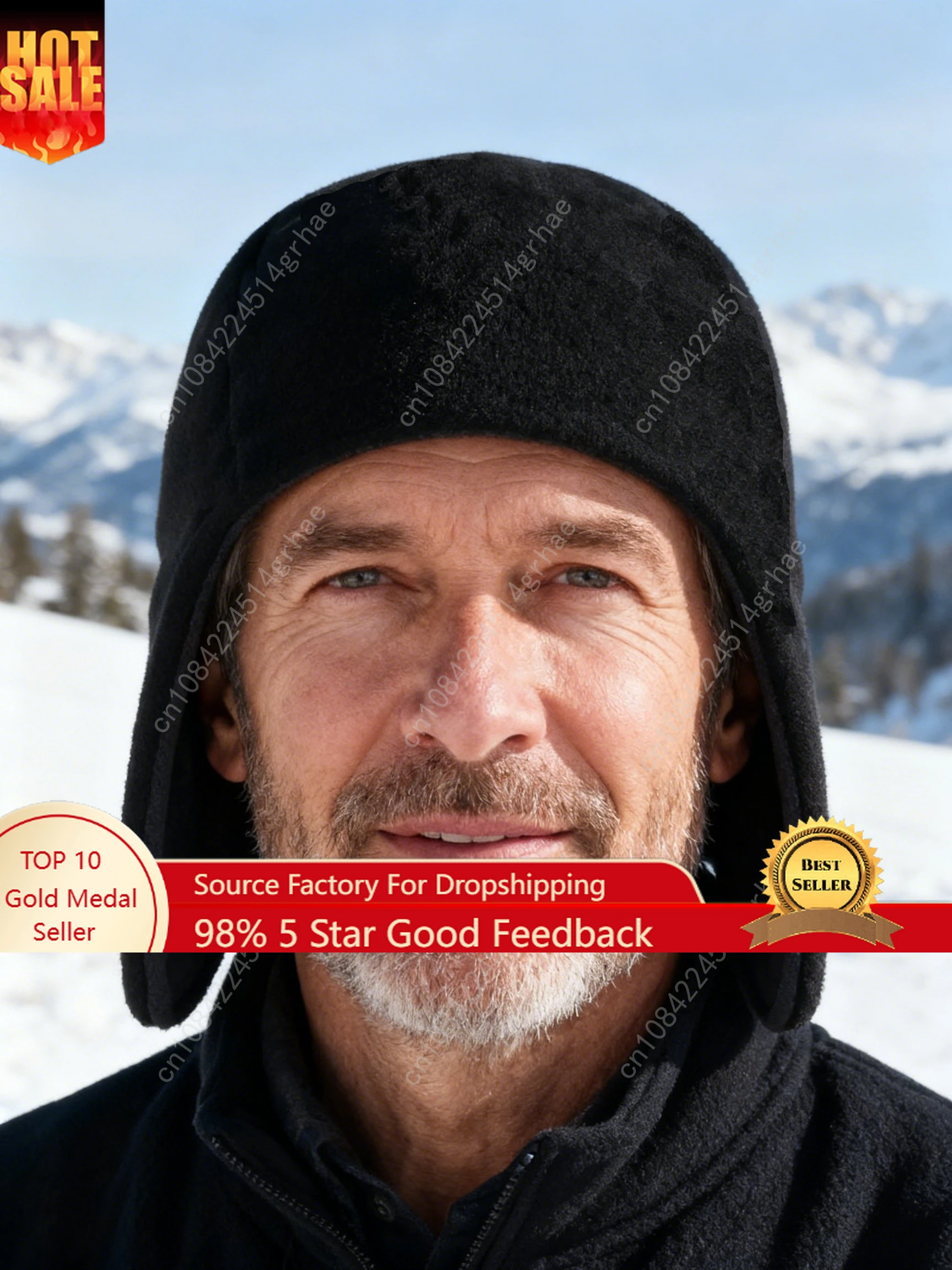 Thermal Winter Hat for Men & Women - Double-Layer Windproof Fleece Lined Beanie with Ear Muffs - Warm Cold Weather Cap for Outdo
Thermal Winter Hat for Men & Women - Double-Layer Windproof Fleece Lined Beanie with Ear Muffs - Warm Cold Weather Cap for Outdo