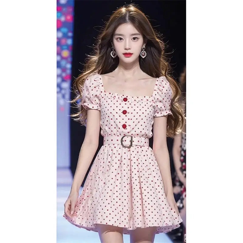 Korea Cute Florals Dress Women Vintage Cottagecore Y2k Puff Sleeve Square Collar Lace-up High Waist Corset Dress
Korea Cute Florals Dress Women Vintage Cottagecore Y2k Puff Sleeve Square Collar Lace-up High Waist Corset Dress