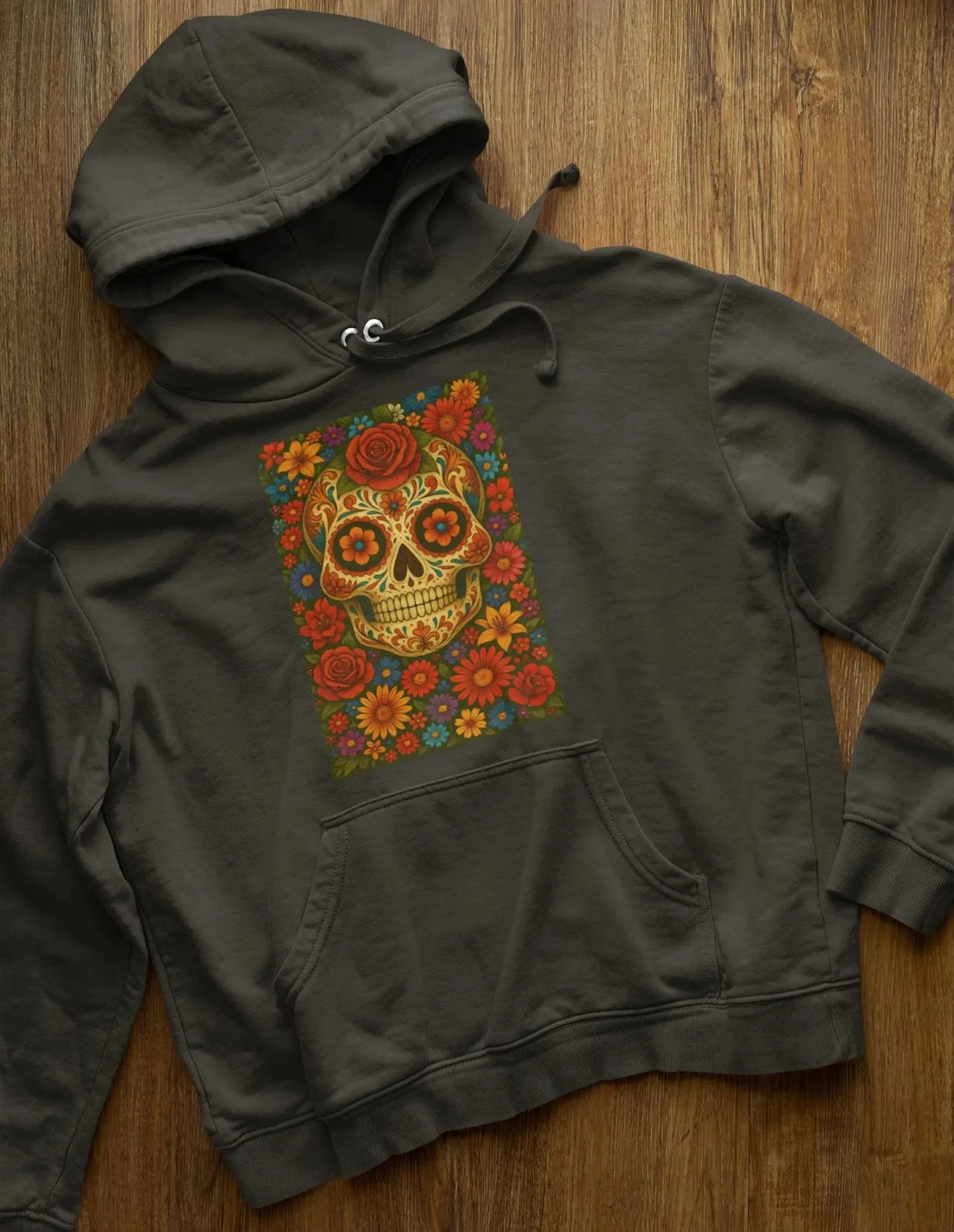 Autumn Winter Premium Cotton Hoodie with Vibrant Sugar Skull and Floral Print Perfect for Fans of Mexican Folk Art and Colorful
Autumn Winter Premium Cotton Hoodie with Vibrant Sugar Skull and Floral Print Perfect for Fans of Mexican Folk Art and Colorful