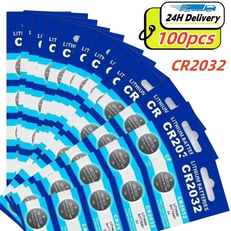 CR2032 100PCS CR 2032 Button Battery 3V Lithium Battery For Watch Toy Calculator Car Remote Control Button Coin Cell
CR2032 100PCS CR 2032 Button Battery 3V Lithium Battery For Watch Toy Calculator Car Remote Control Button Coin Cell