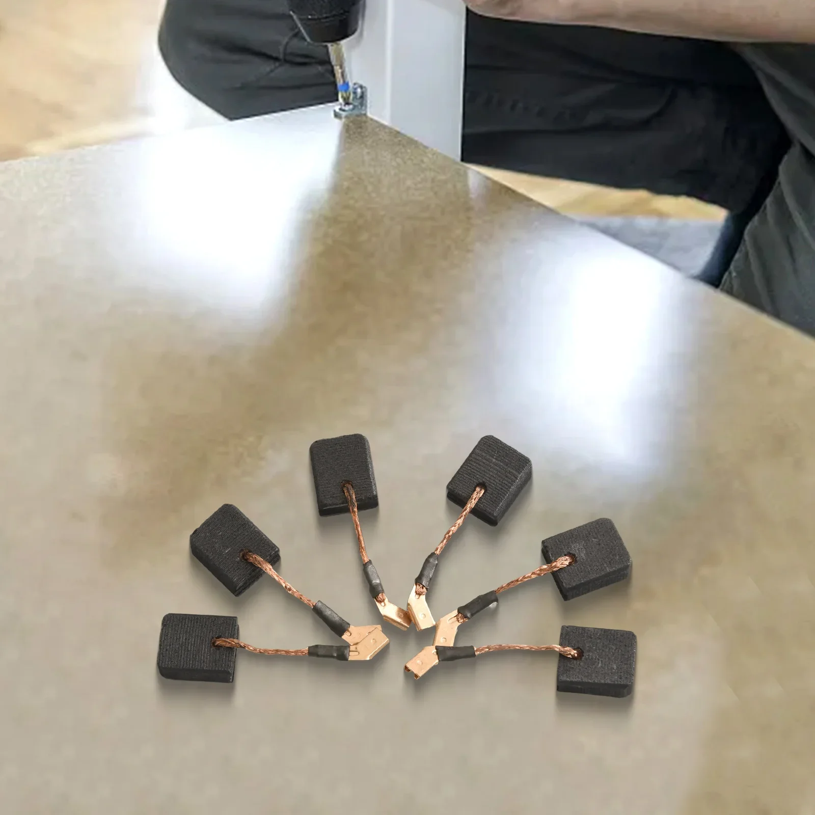 Pack of 6 Carbon Brushes Designed to Fit For N257540 Works Seamlessly with Various Angle Grinders Including DWE402
Pack of 6 Carbon Brushes Designed to Fit For N257540 Works Seamlessly with Various Angle Grinders Including DWE402