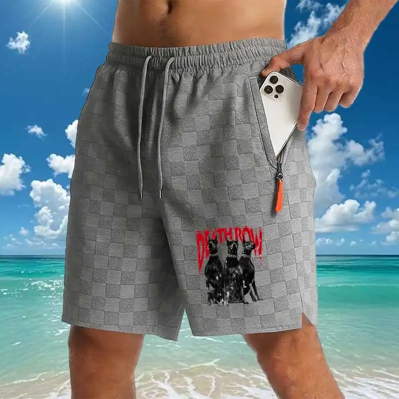 Men's Checkered Fabric Casual Shorts Breathable Sports Shorts with Zipper Pocket Summer Beach Fitness Running Workout Short Pant
Men's Checkered Fabric Casual Shorts Breathable Sports Shorts with Zipper Pocket Summer Beach Fitness Running Workout Short Pant