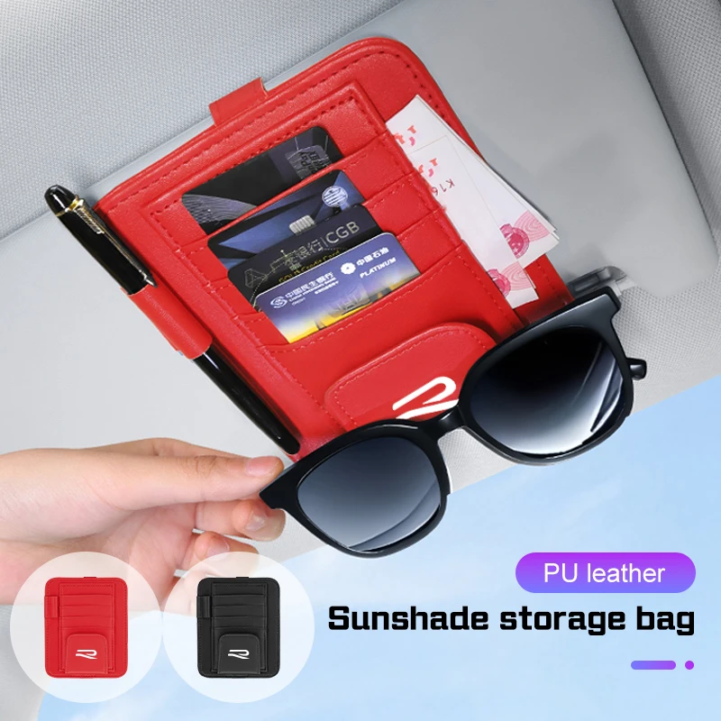 New R logo Car Visor Organizer Multi-Pocket Sunglasses Clip For Volkswagen R Amarok T5 Teramont GTD T-ROC Arteon Glasses Holder
New R logo Car Visor Organizer Multi-Pocket Sunglasses Clip For Volkswagen R Amarok T5 Teramont GTD T-ROC Arteon Glasses Holder