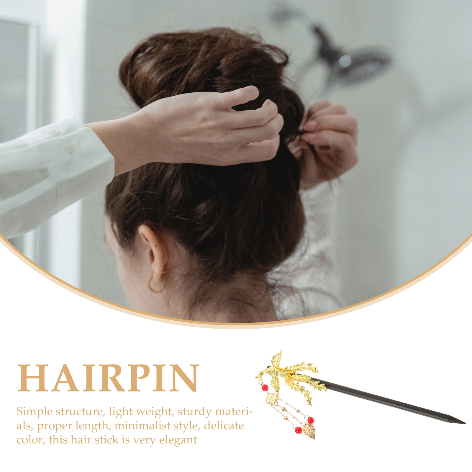 Wooden Hairpin Vintage Tassel Chopstick Sturdy Stick for Buns Lightweight Smooth Hair Accessories Women for Costumes
Wooden Hairpin Vintage Tassel Chopstick Sturdy Stick for Buns Lightweight Smooth Hair Accessories Women for Costumes