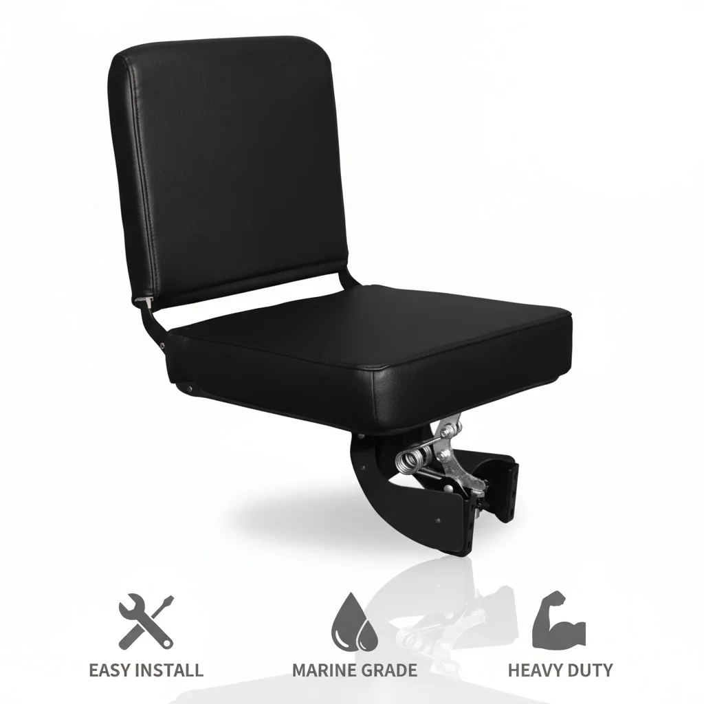 Folding RV & Bus Travel Seat with Automatic Rebound, Heavy Duty Leather Seat for Camper Van Motorhome
Folding RV & Bus Travel Seat with Automatic Rebound, Heavy Duty Leather Seat for Camper Van Motorhome