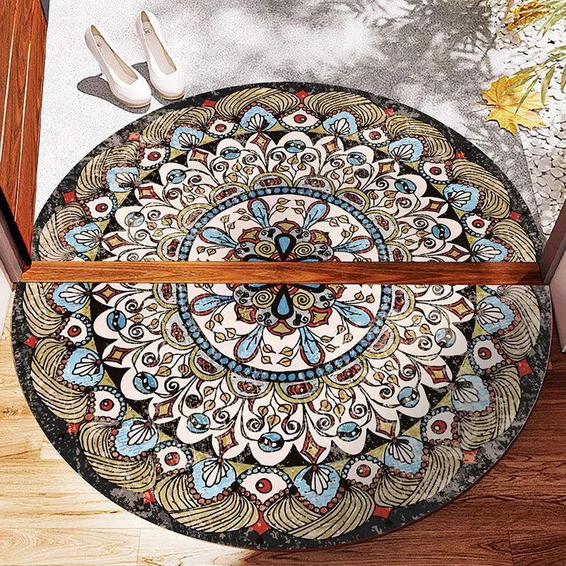 Anti Slip Floor Mat for Entrance Doormat, Boho Style, Bedroom Carpet, Semicircle Enthnic, Strong Water Absorbent Bath Mats, Bath
Anti Slip Floor Mat for Entrance Doormat, Boho Style, Bedroom Carpet, Semicircle Enthnic, Strong Water Absorbent Bath Mats, Bath