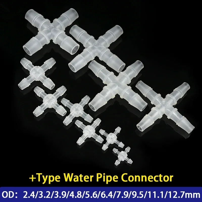 5/10Pcs OD2.4~12.7mm Water PP Connector Food Grade +Type 4-way Splitter Pipe Tube Hose irrigate Joint Adapter Tapered Head Clear
5/10Pcs OD2.4~12.7mm Water PP Connector Food Grade +Type 4-way Splitter Pipe Tube Hose irrigate Joint Adapter Tapered Head Clear