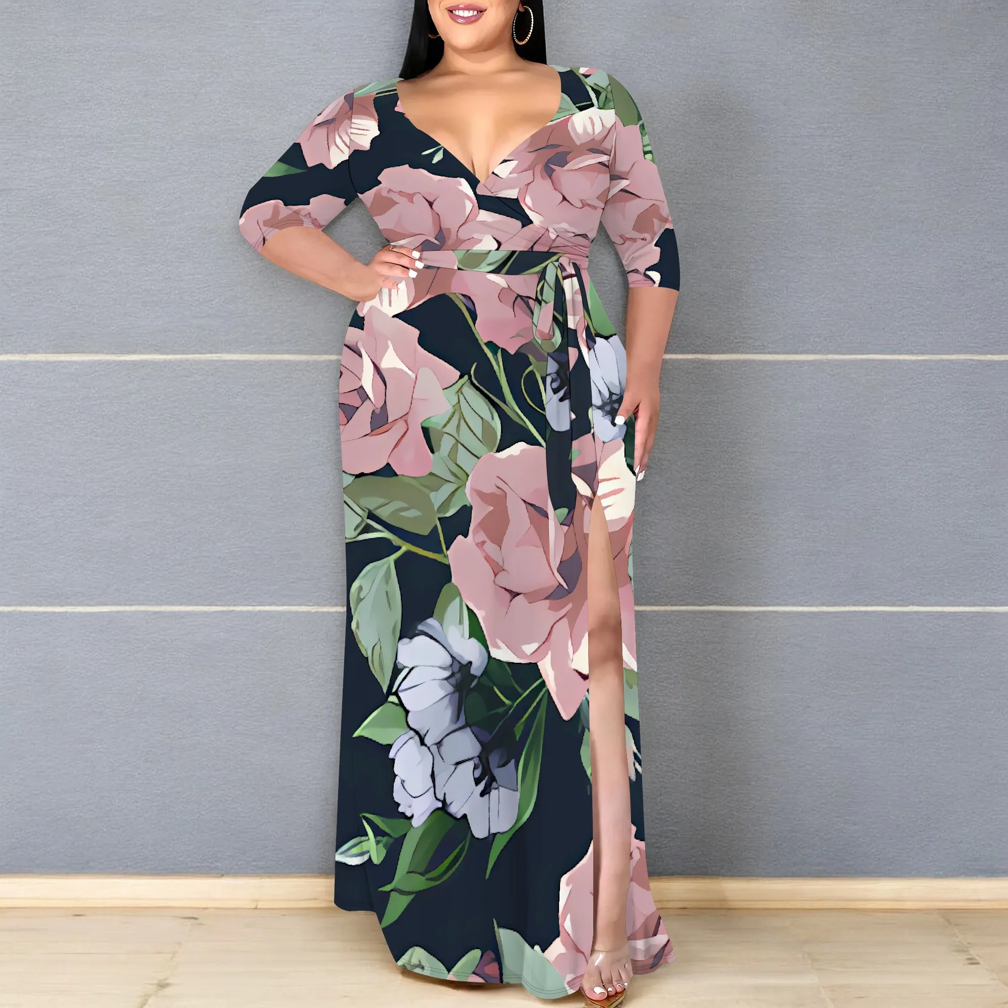 Plus Size Off Shoulder Floral Maxi Dress Summer Casual Split Hem Party Beach Outfit
Plus Size Off Shoulder Floral Maxi Dress Summer Casual Split Hem Party Beach Outfit
