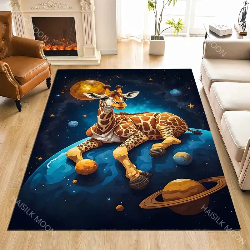 Giraffe in space with planets Print Carpet Rug for Living Room Bedroom Sofa Doormat Home Decor Non-slip Floor Mat
Giraffe in space with planets Print Carpet Rug for Living Room Bedroom Sofa Doormat Home Decor Non-slip Floor Mat