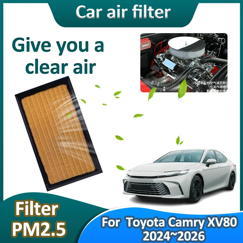 Для Toyota Camry XV80 гибридная версия 2,0 л 2,5 л 2024 2025 2026 фильтры освежителя воздуха очиститель салона удаление PM2,5 автомобильные аксессуары
Для Toyota Camry XV80 гибридная версия 2,0 л 2,5 л 2024 2025 2026 фильтры освежителя воздуха очиститель салона удаление PM2,5 автомобильные аксессуары
