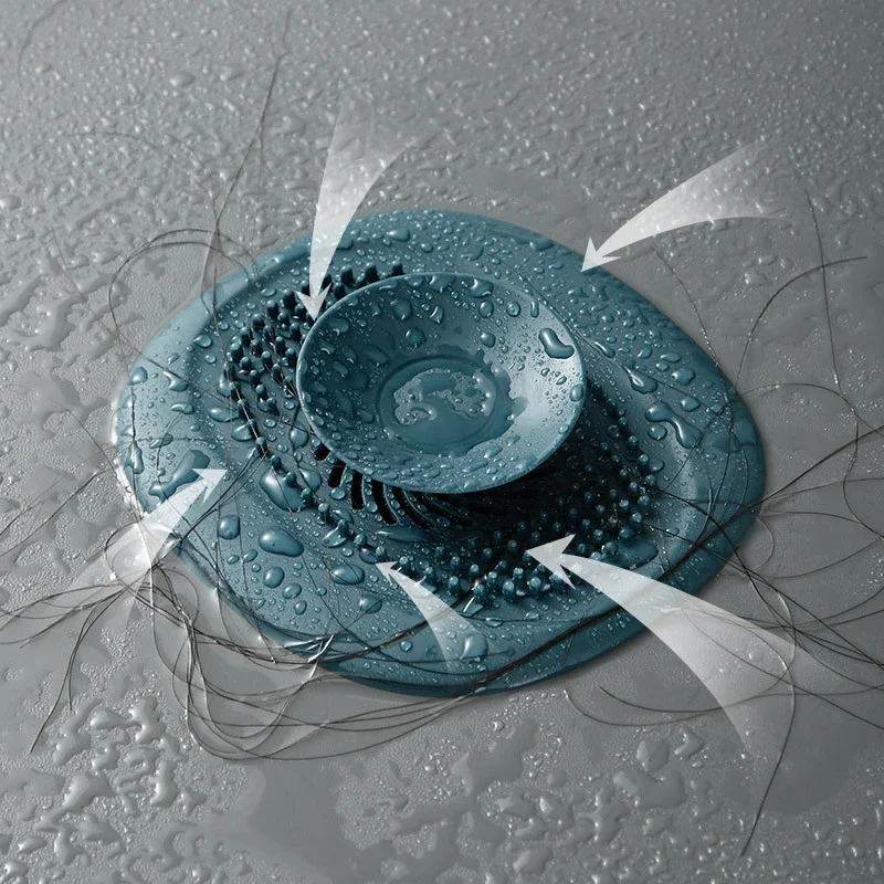 Bathroom Hair Catcher Stopper Silicone Shower Floor Drain Cover Filter Deodorant Anti-clogging Kitchen Sink Plug Drain Strainer
Bathroom Hair Catcher Stopper Silicone Shower Floor Drain Cover Filter Deodorant Anti-clogging Kitchen Sink Plug Drain Strainer