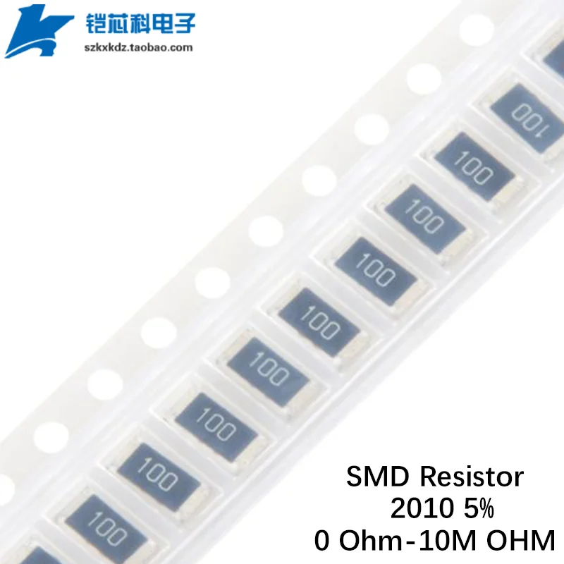 50Pcs 2010 5% SMD Resistor 0OHM 1R-10M 10 22 33 36 62 100R 220 Ohm 1K 10K 100K 30K 33K 1M Chip Fixed Resistance 3/4W
50Pcs 2010 5% SMD Resistor 0OHM 1R-10M 10 22 33 36 62 100R 220 Ohm 1K 10K 100K 30K 33K 1M Chip Fixed Resistance 3/4W