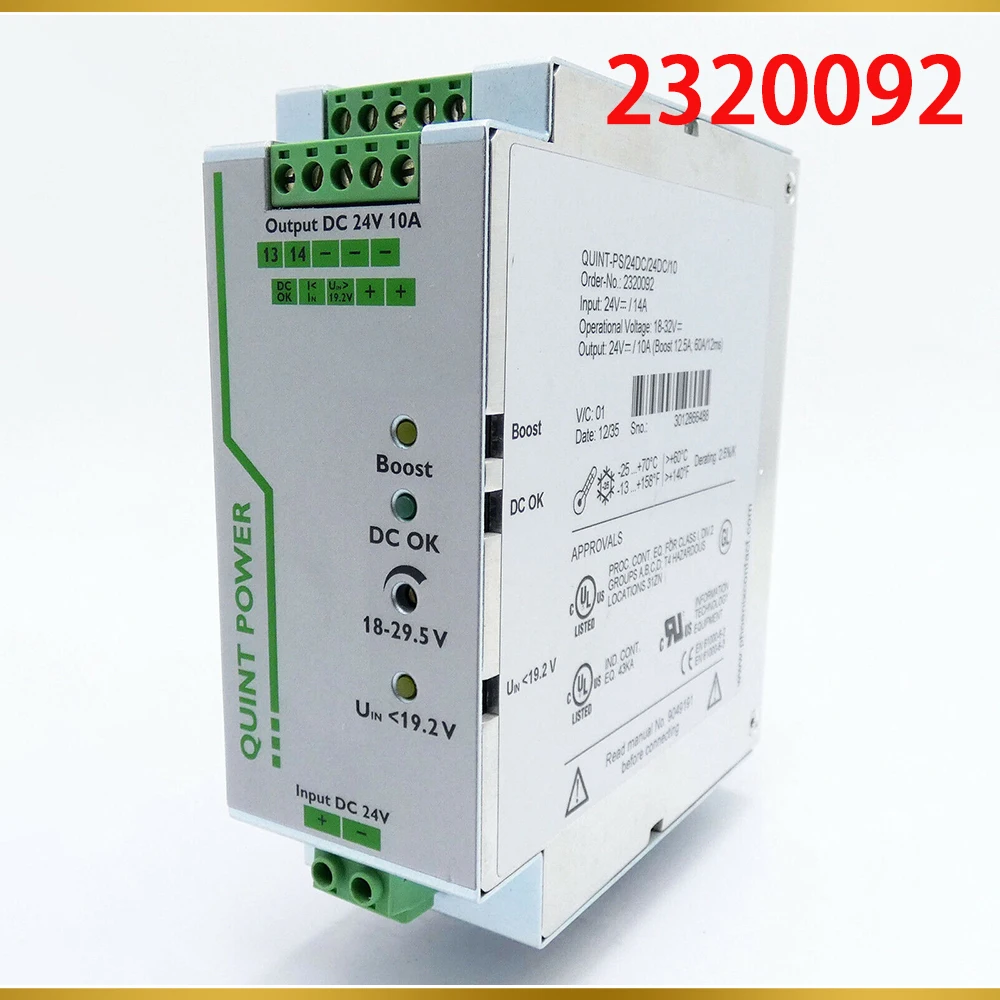 New QUINT-PS/24DC/24DC/10 For Phoenix QUINT POWER DC/DC Converter 24VDC/10A 2320092
New QUINT-PS/24DC/24DC/10 For Phoenix QUINT POWER DC/DC Converter 24VDC/10A 2320092