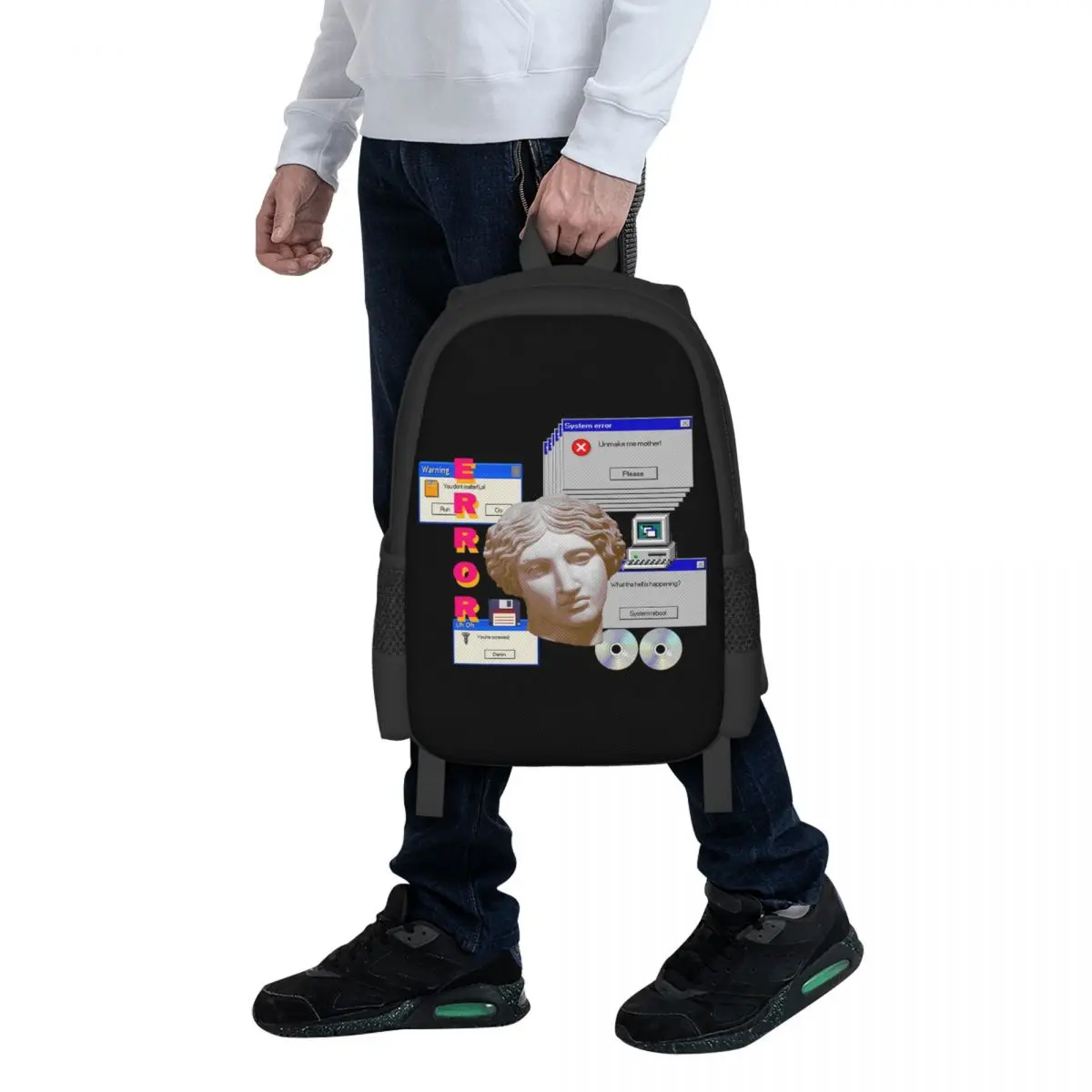 System Error! Student Backpack School Bag Hiking Travel Daypack for Boys Girls Fashion Bookbag Shoulder Bags
System Error! Student Backpack School Bag Hiking Travel Daypack for Boys Girls Fashion Bookbag Shoulder Bags
