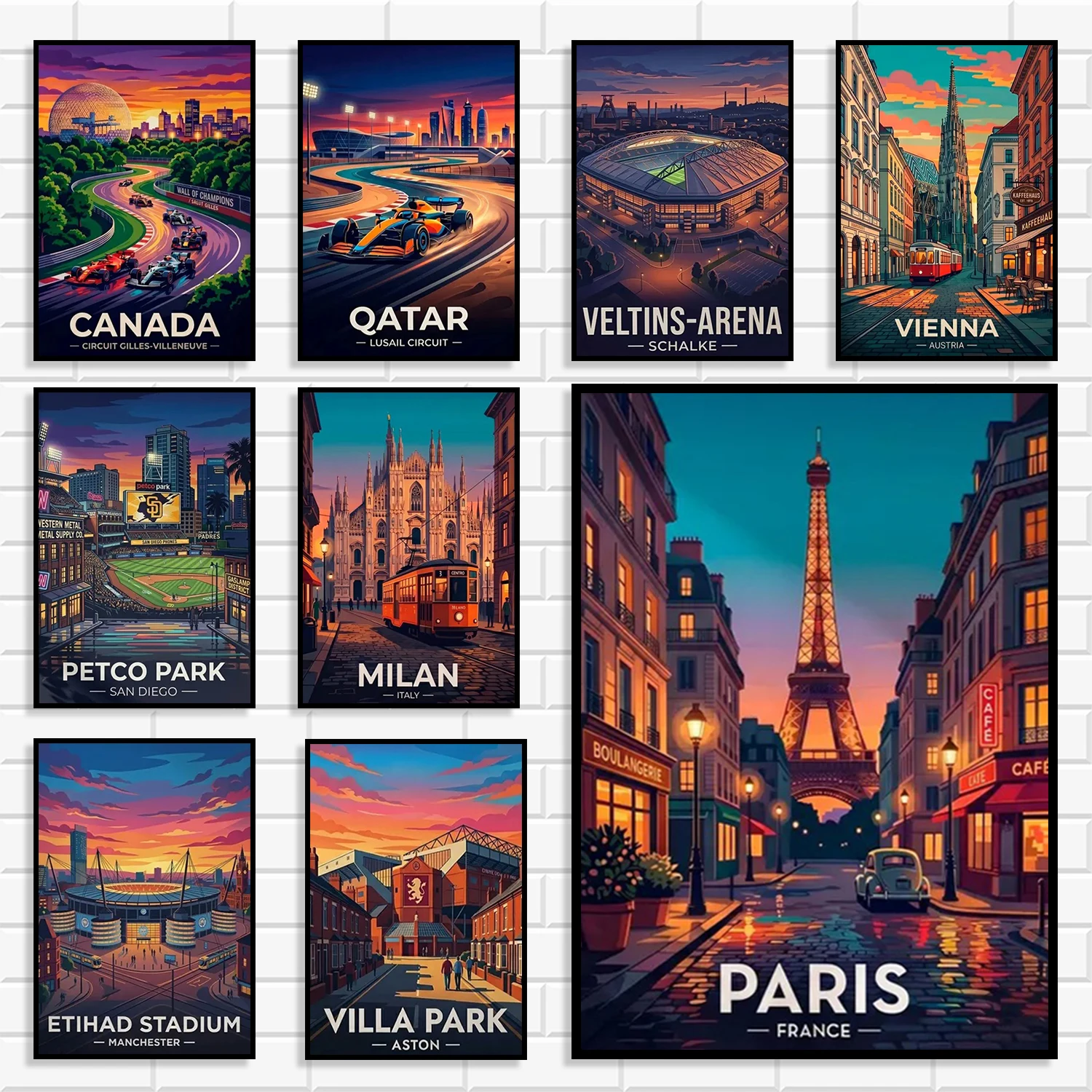 Retro City & Sports Stadium Canvas Wall Art Set Football & Landmark Posters Night View Prints for Living Room Bedroom Home Decor
Retro City & Sports Stadium Canvas Wall Art Set Football & Landmark Posters Night View Prints for Living Room Bedroom Home Decor