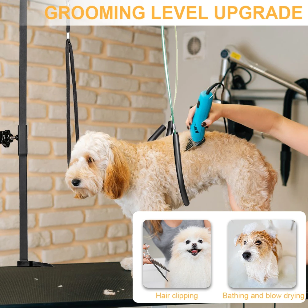 Pet Dog Grooming Table Bracket Arm with Restraint Rope Desk Dog Cat Holder Stainless Steel Telescopic Table Hanger for Bath Desk
Pet Dog Grooming Table Bracket Arm with Restraint Rope Desk Dog Cat Holder Stainless Steel Telescopic Table Hanger for Bath Desk