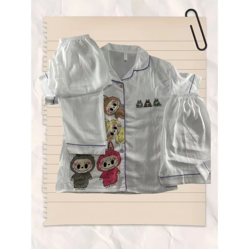 Trendy Play Cartoon Printed Pajamas Sets Women New Summer Cotton Thin Tshirt Shorts White PJ Set Loungewear Y2K Soft Sleepwear
Trendy Play Cartoon Printed Pajamas Sets Women New Summer Cotton Thin Tshirt Shorts White PJ Set Loungewear Y2K Soft Sleepwear