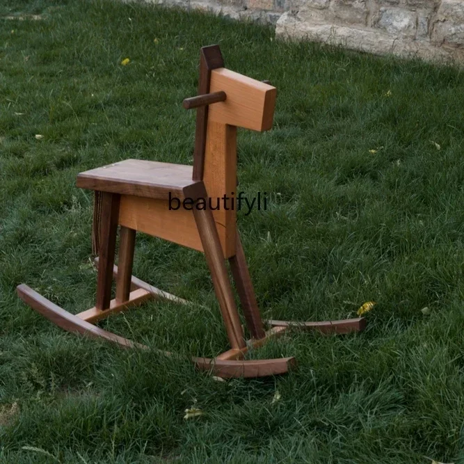 TTT Black Walnut Cherry Adult Rocking Horse Solid Wood Horse Rocking Chair
TTT Black Walnut Cherry Adult Rocking Horse Solid Wood Horse Rocking Chair