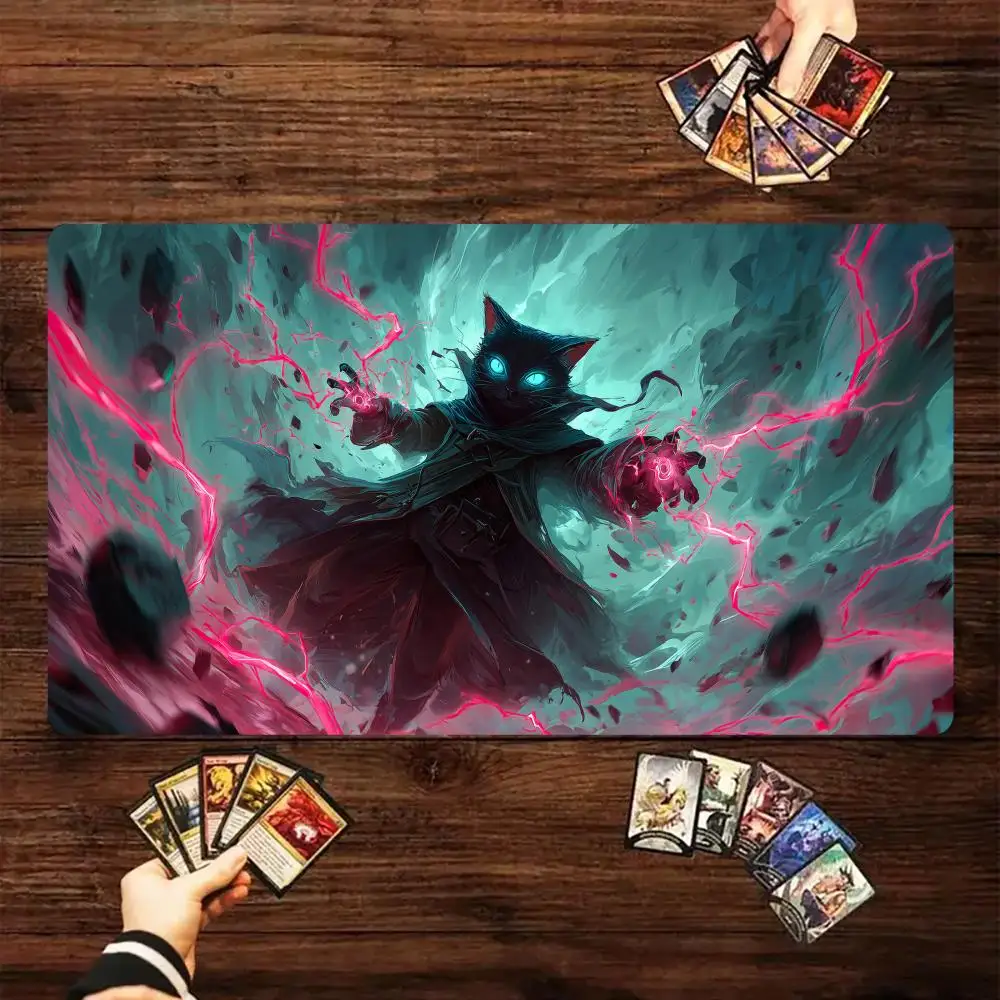 Storm Black Cat Warlock Magic Card Battle Mat MTG Playmat Anti-slip Base 35X60CM gathering gaming mats Board Game Mat for TCG
Storm Black Cat Warlock Magic Card Battle Mat MTG Playmat Anti-slip Base 35X60CM gathering gaming mats Board Game Mat for TCG