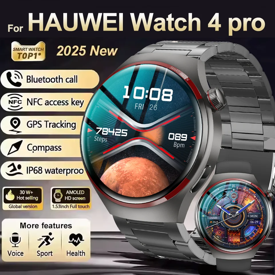 2025 New Watch 4 Pro Space Smart Watch Men AMOLED Screen GPS Motion trajectory Heart Rate Bluetooth Calls Smart Watch Waterproof
2025 New Watch 4 Pro Space Smart Watch Men AMOLED Screen GPS Motion trajectory Heart Rate Bluetooth Calls Smart Watch Waterproof