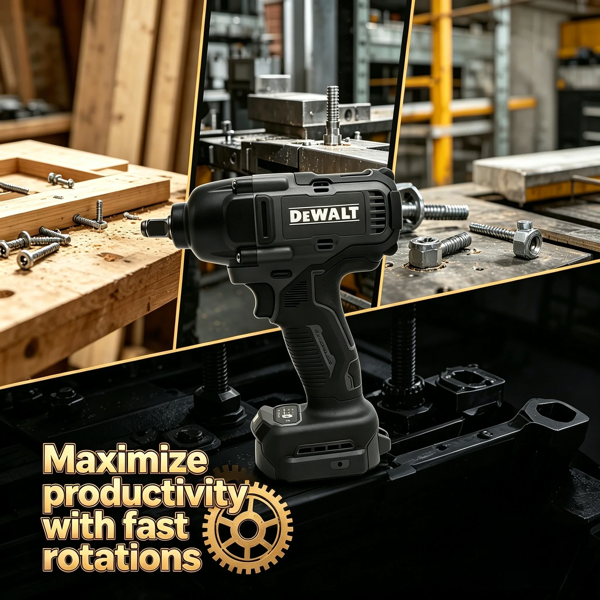 DEWALT DCF99M 20V Brushless Cordless Impact Wrench | 1/2" High Torque Power Tool for Auto & Construction (Battery Not Included)
DEWALT DCF99M 20V Brushless Cordless Impact Wrench | 1/2" High Torque Power Tool for Auto & Construction (Battery Not Included)