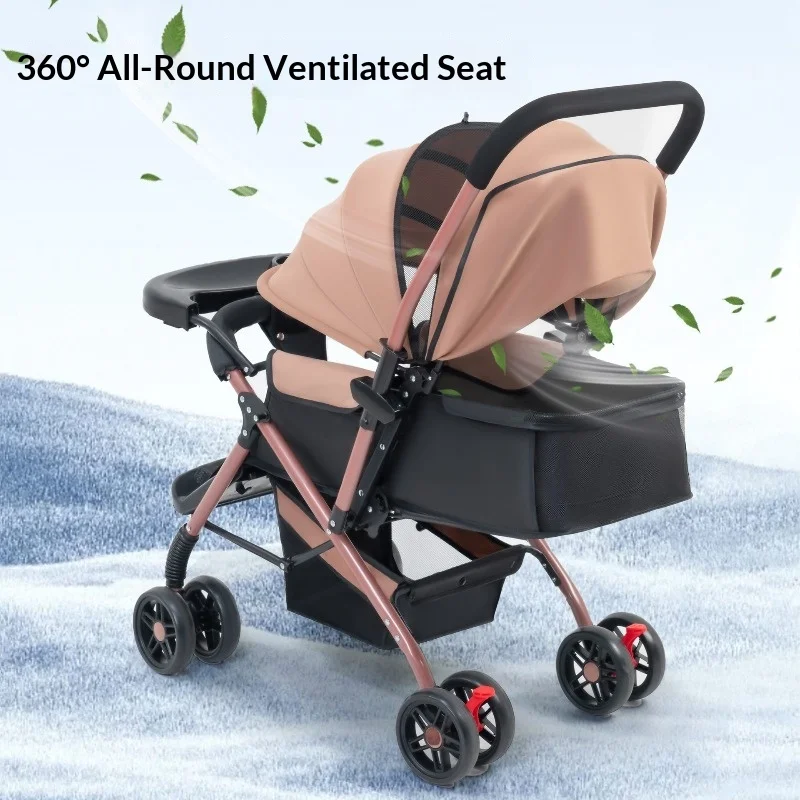 Baby Stroller Lightweight Foldable Reversible Baby Stroller Reclining Seat Newborn Ready Infant High Seat Compact Travel Pram
Baby Stroller Lightweight Foldable Reversible Baby Stroller Reclining Seat Newborn Ready Infant High Seat Compact Travel Pram