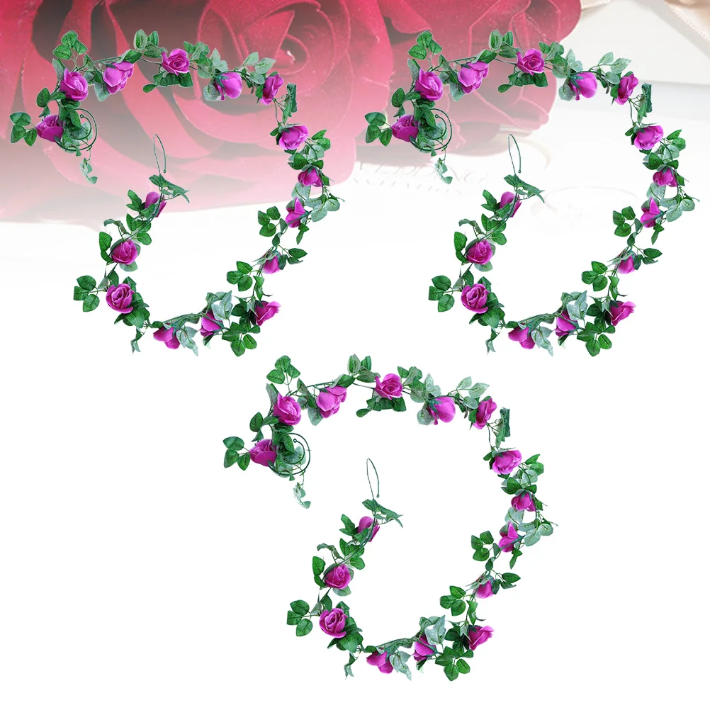 3 Pcs Simulated Rose Strips Simulation Flower Rattan Artificial Twine Decor Fake Vines
3 Pcs Simulated Rose Strips Simulation Flower Rattan Artificial Twine Decor Fake Vines