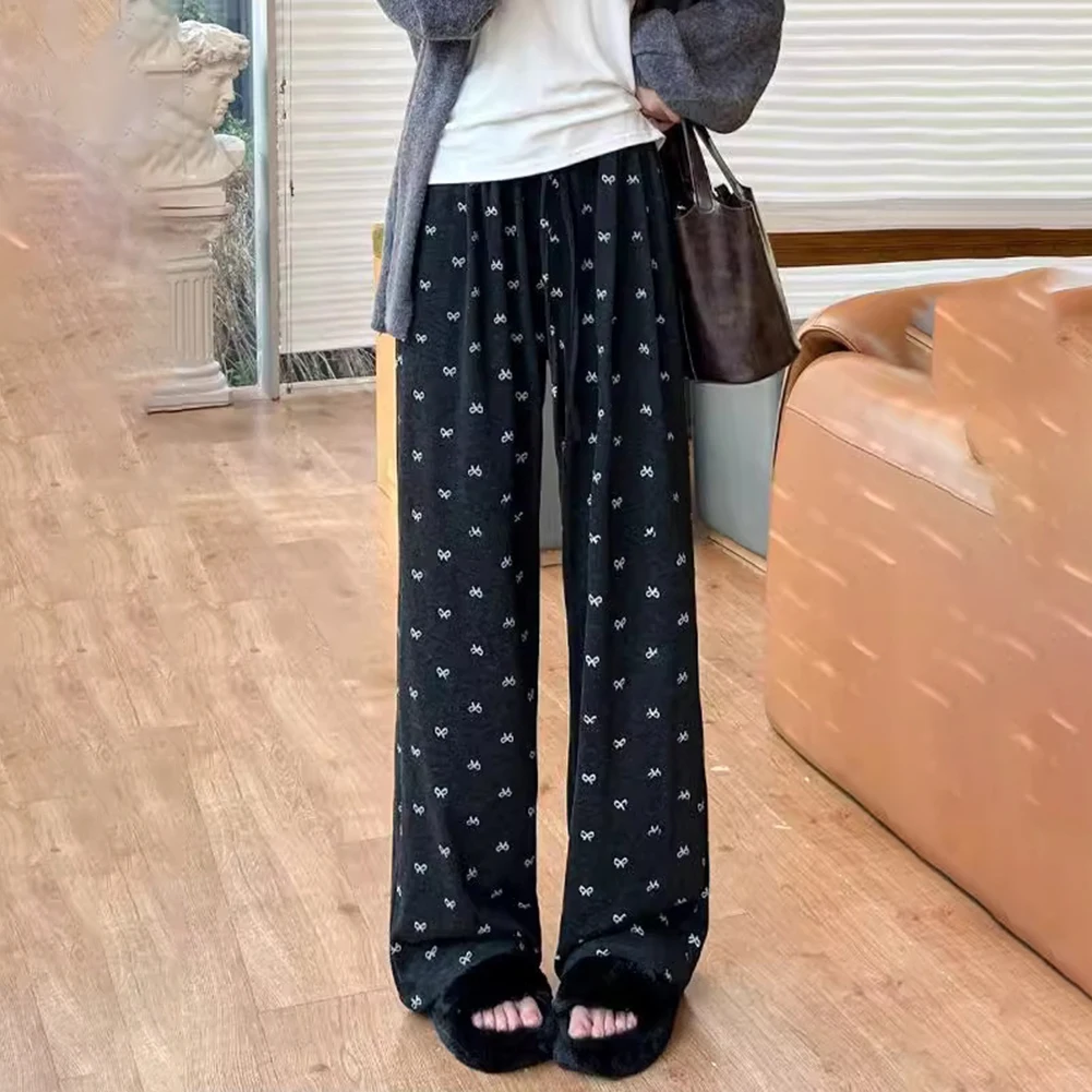 High Waist Drawstring Retro Bowknot Trousers Bow Pattern Design Regular Length Design For Casual Outings Apricot
High Waist Drawstring Retro Bowknot Trousers Bow Pattern Design Regular Length Design For Casual Outings Apricot