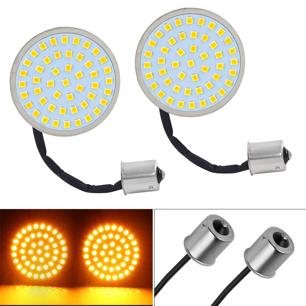 2pcs 1156 LED Motorcycle Indicator Light Turn Signal Lamp Yellow/Amber Lamps For Harley Fat Boy
2pcs 1156 LED Motorcycle Indicator Light Turn Signal Lamp Yellow/Amber Lamps For Harley Fat Boy